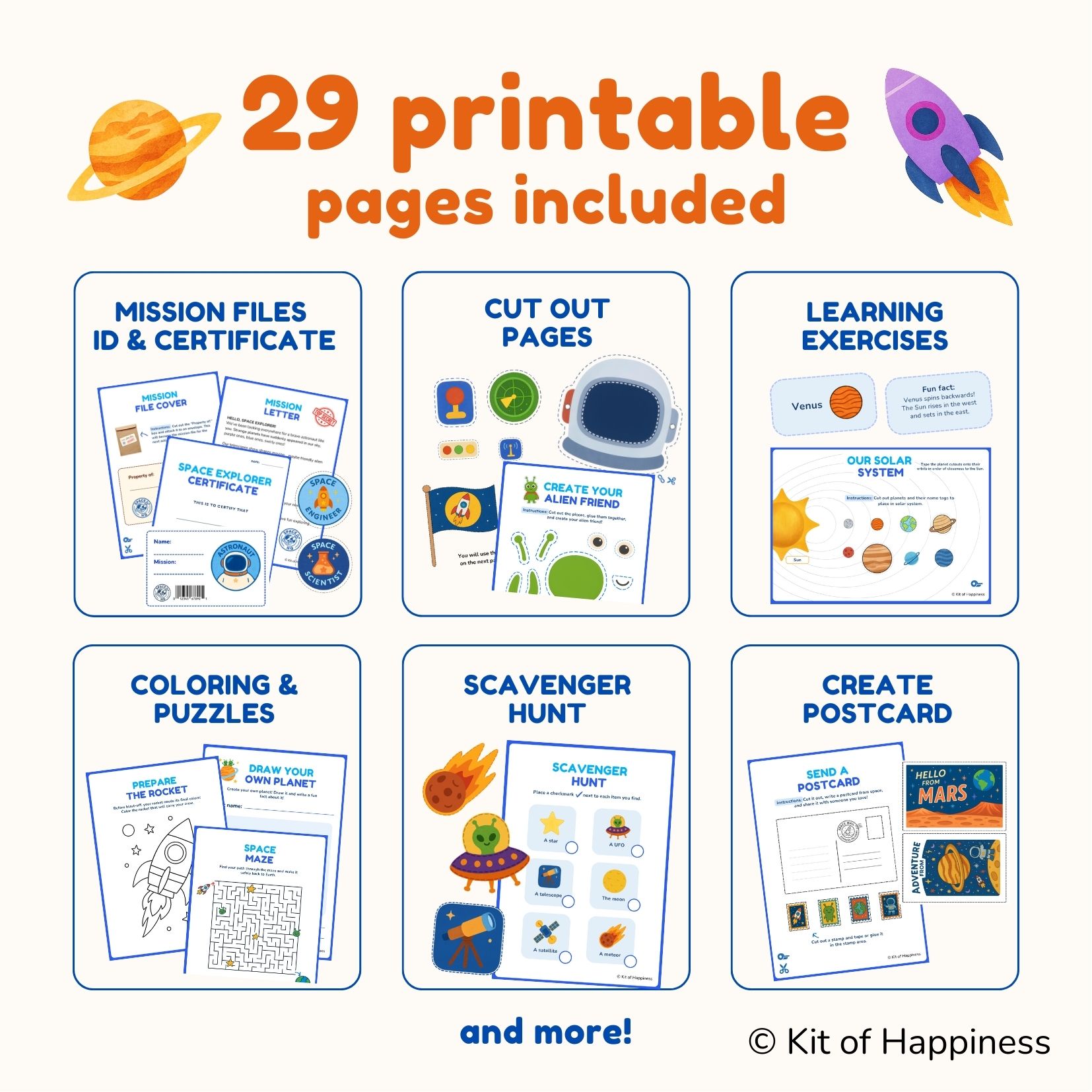 Space Explorer Kit (Printable Digital Download) preview