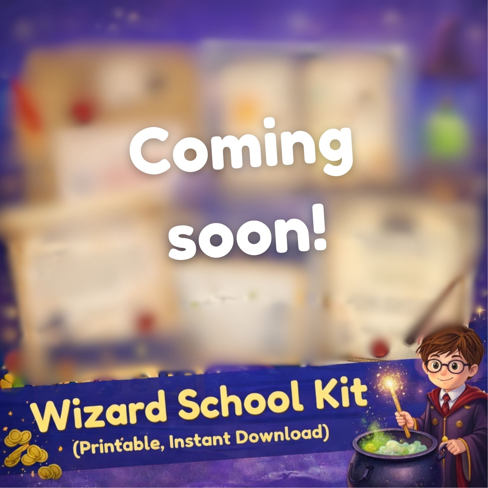 Wizard School Kit (Printable Digital Download)